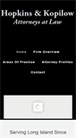 Mobile Screenshot of hopkinskopilowlaw.com